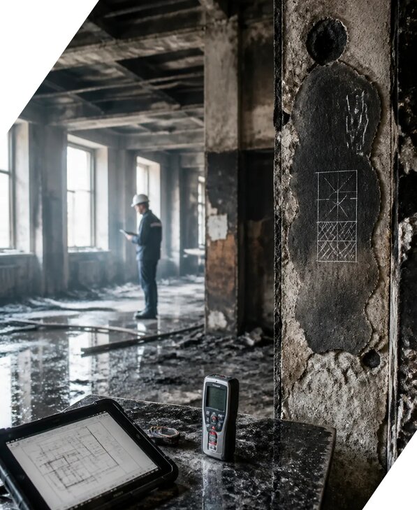 Обследование зданий после пожара в Дмитрах от 16080 р. | ЭкспертизаРоссия