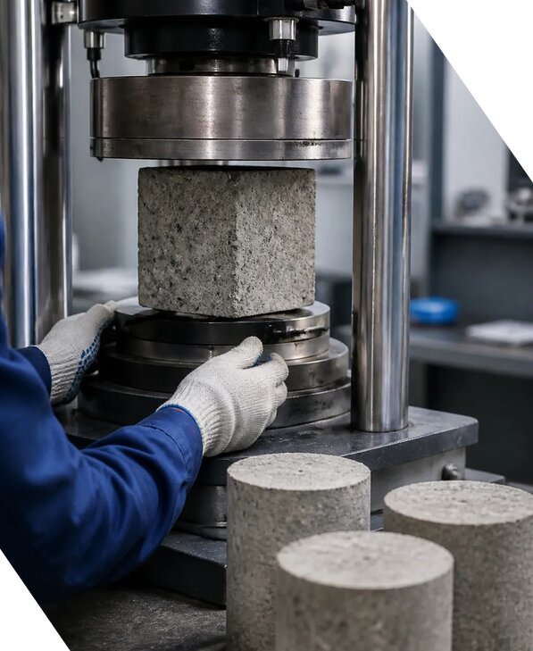 Испытание образцов бетона для строительных конструкций в Дмитрах
